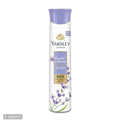 Yardley London English Lavender Refreshing Deodorant Body Spray For Women, 150ml
