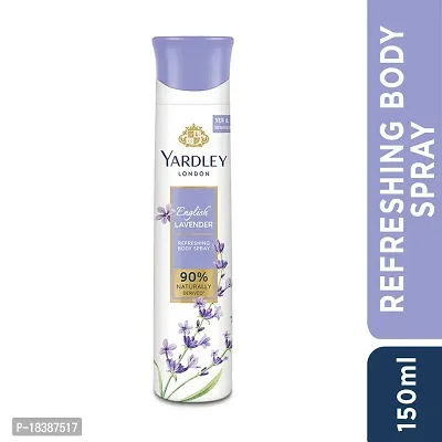 Yardley London English Lavender Refreshing Deodorant Body Spray For Women, 150ml-thumb2