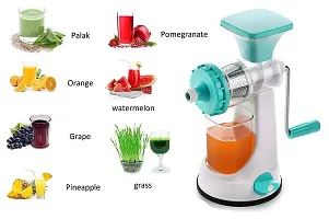 Blluex Plastic Manual Steel Handle Hand Juicer Mixer Blender Juice Maker Machine for Home, Hand Juicer-thumb2