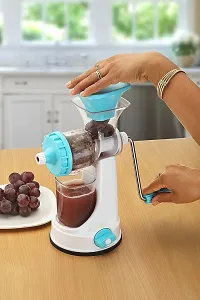 Blluex Plastic Manual Steel Handle Hand Juicer Mixer Blender Juice Maker Machine for Home, Hand Juicer-thumb4