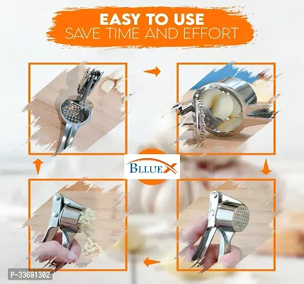 Stainless Steel Multi-Functional Manual Garlic Crusher-thumb2