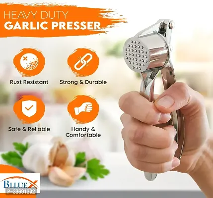 Stainless Steel Multi-Functional Manual Garlic Crusher-thumb3