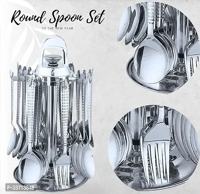 Stylish Stainless Steel 24 Pcs Cutlery Set For Dining-thumb2