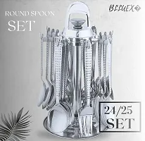 Stylish Stainless Steel 24 Pcs Cutlery Set For Dining-thumb3