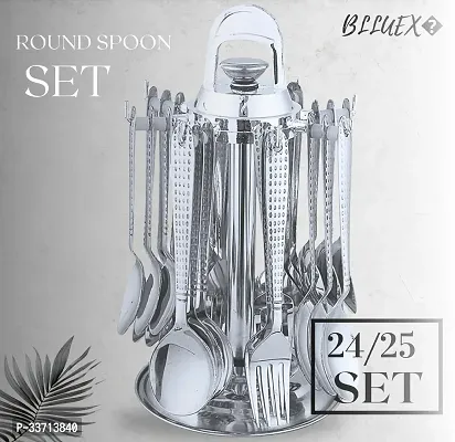 Stylish Stainless Steel 24 Pcs Cutlery Set For Dining-thumb4