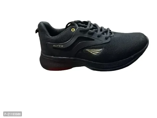 Stylish Black Synthetic Self Design Shoes For Men-thumb0
