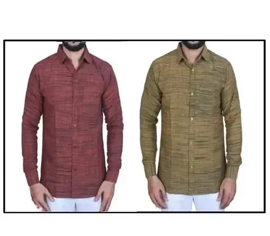 Men Trendy Pack of 2 Casual Shirt