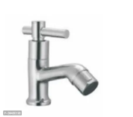 Silver Stainless Steel Bib Turbo  Faucet Wall Mount Installation Type