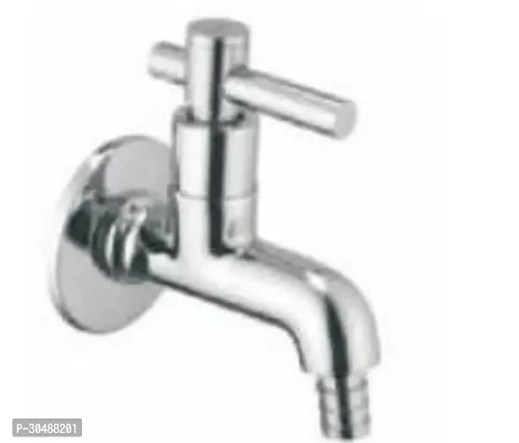 Silver Stainless Steel Bib Turbo  Faucet Wall Mount Installation Type