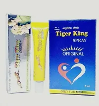 Ayurvedic Tiger King Massage Cream With spray 5g Each { Combo Pack }-thumb3