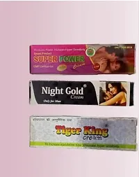 Tiger King Cream Night Gold Cream Super Power Tube For Men 5g Each { Pack of 3 }-thumb3