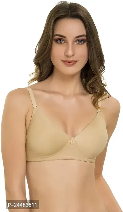 LILOMAA Women's Padded Wired 3/4th Coverage T-Shirt Bra| Women's Everyday Lightly Padded Bra (LILOMAA-313)