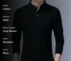 Black Cotton Tshirt For Men-thumb1