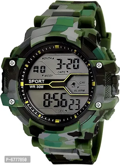 Latest New Generation Army Shockproof Waterproof Digital Sports Watch for Mens Kids Sports Watch for Boys - Military Army Watch for Men-thumb0