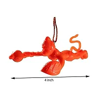 VOILA Present Orange Flying Lord Hanuman Idol Car Hanging Ornament, Pack of Two-thumb3