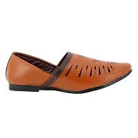 Men Tan Leather Formal Shoes-thumb1