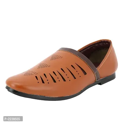 Men Tan Leather Formal Shoes-thumb3