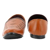 Men Tan Leather Formal Shoes-thumb3