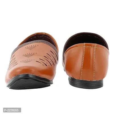 Men Tan Leather Formal Shoes-thumb4