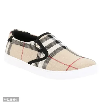 Off White Printed Canvas Men Shoes