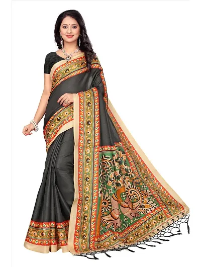 New Trendy Art Silk Printed Saree