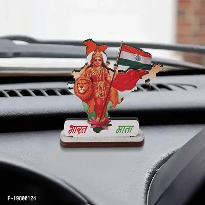 VOILA Indian Flags for Car Dashboard Study Table Home  Office Bharat Mata Flag-thumb2