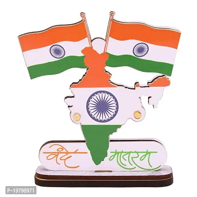 Voila Retail Voila India National Flags With Vande Mataram Flag For Car Dashboard Decoration-thumb0