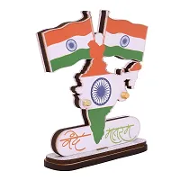 Voila Retail Voila India National Flags With Vande Mataram Flag For Car Dashboard Decoration-thumb2