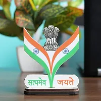 VOILA Indian Flags for Car Dashboard Study Table Home  Office Arrow Design Flag-thumb4