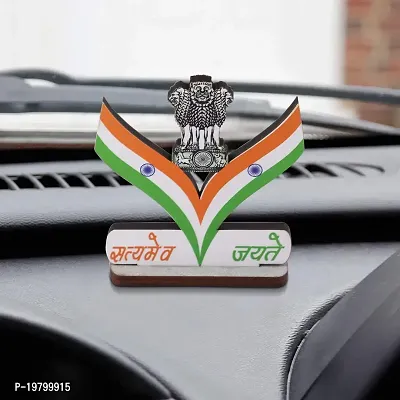 VOILA Indian Flags for Car Dashboard Study Table Home  Office Arrow Design Flag-thumb2