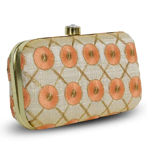 Voila Stylish Party Clutch for Women Multicolor