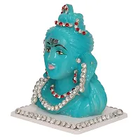 Voila Plastic Lord Shiv Idol Statue for Car Dashboard and Mandir Small, Green-thumb1