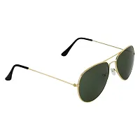 VOILA UV Protection Metal Unisex Sunglasses VOILA015 | Green-thumb1