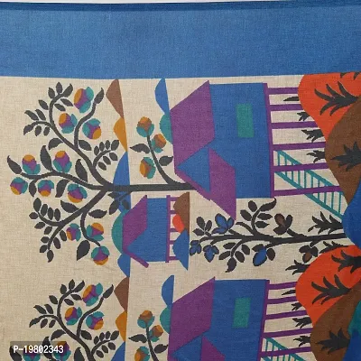 Voila Women Printed Mysore Silk Saree Blue-thumb4