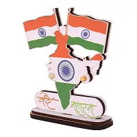 Voila Retail Voila India National Flags With Vande Mataram Flag For Car Dashboard Decoration-thumb1