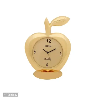 VOILA Apple Shape Premium Metal Clock for Car Dashboard