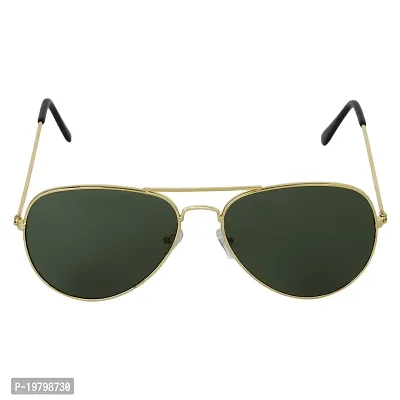 VOILA UV Protection Metal Unisex Sunglasses VOILA015 | Green