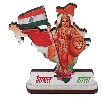 VOILA Indian Flags for Car Dashboard Study Table Home  Office Bharat Mata Flag-thumb3