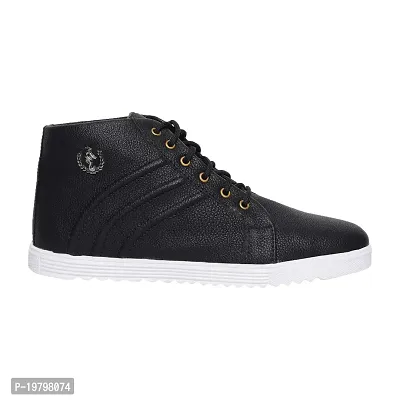 Voila?High Ankle Casual Shoes for Men??Black-thumb0