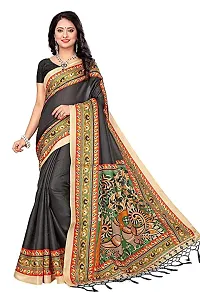 Fancy Art Silk Saree with Blouse Piece for Women-thumb1