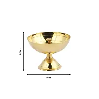 Voila Golden Brass Akhand Jyoti Diya for Puja 200ml for Home Office and Temples-thumb2