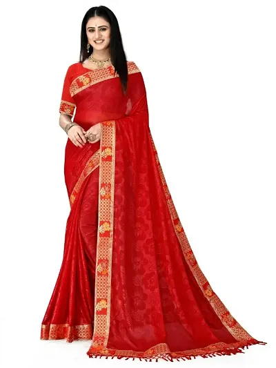 Elegant Polycotton Saree without Blouse piece For Women