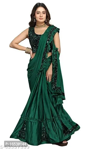 Buy TEREZA Self Design, Embellished Bollywood Lycra Blend Magenta Sarees  Online @ Best Price In India | Flipkart.com