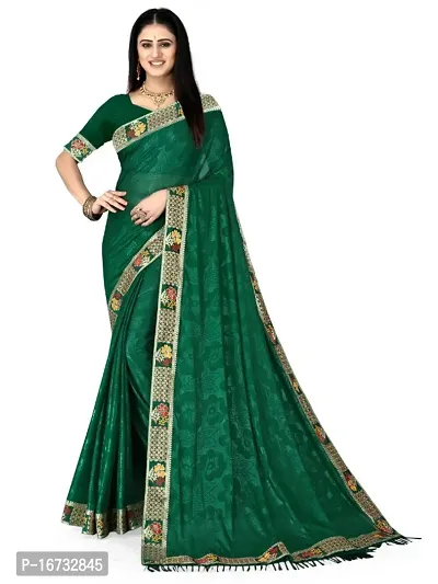 Stylish Lycra Blend Ready To Wear Saree With Blouse Piece