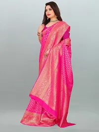 Fancy Banarasi Silk Saree with Blouse Piece for Women-thumb2