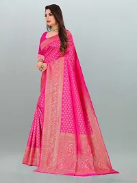 Fancy Banarasi Silk Saree with Blouse Piece for Women-thumb3