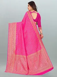 Fancy Banarasi Silk Saree with Blouse Piece for Women-thumb4