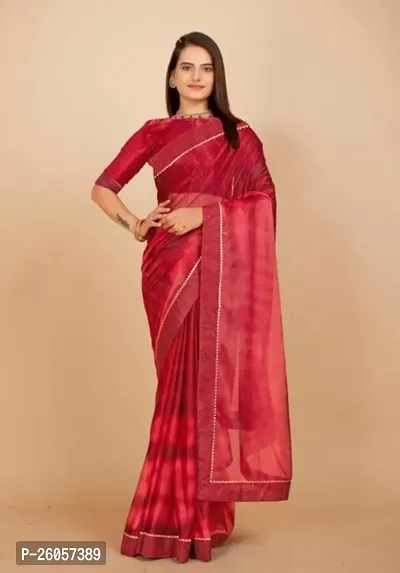 Classic Lycra Saree with Blouse piece for women