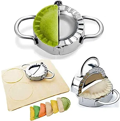 Dumpling Maker Press Stainless Steel Empanada Press Pie Ravioli Wrappers Mold Kitchen Accessories 9.5cm3.74 Large