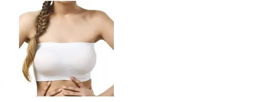 Classic Blend Solid Tube Bra for Women